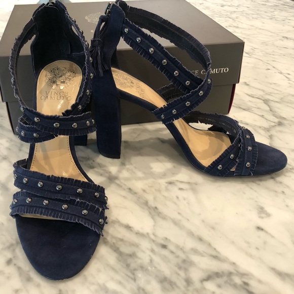 Vince Camuto Machila Studded Suede Sandals - Picture 5 of 8